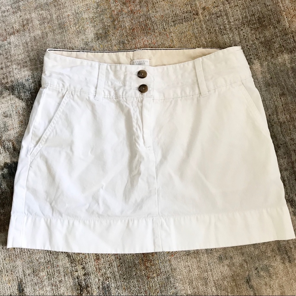 Lands end canvas skirt